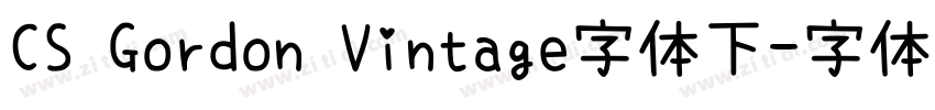 CS Gordon Vintage字体下字体转换